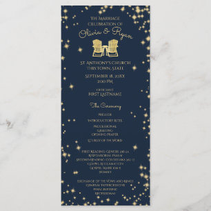 Adirondack Stühle und Starry Sky Navy Blue Programm