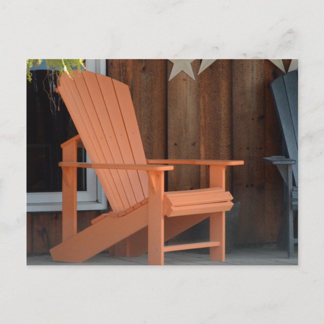 Adirondack-Vorsitzende Postkarte (Vorderseite)