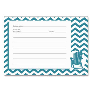 Adirondack Zig zag Musterrezeptkarten Tischnummer