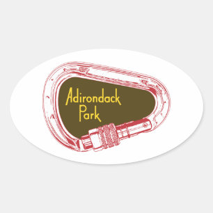 Adirondacks Climbing Carabiner Ovaler Aufkleber