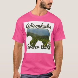 Adirondacks Forever Wild Baseball Sleeve T-Shirt