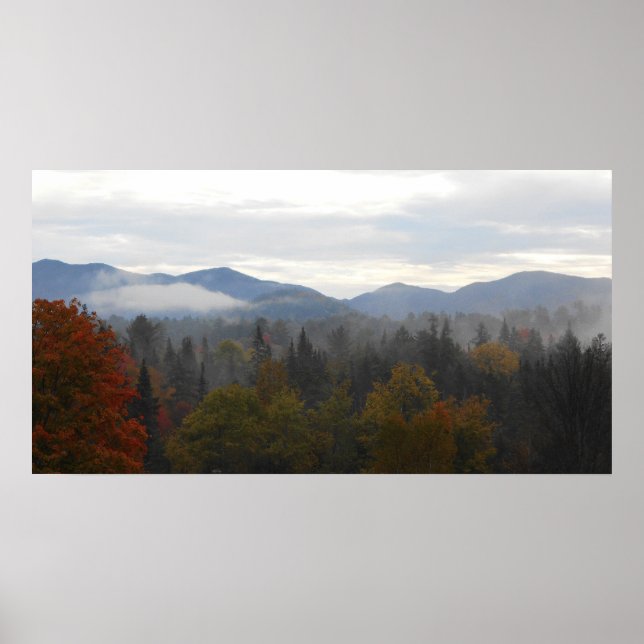 Adirondacks Hochgebirge Herbst Poster (Vorne)
