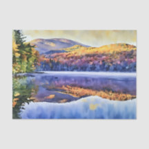 Adirondacks im Herbst Heart Lake Tissue-Papier