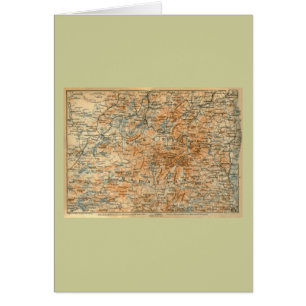 Adirondacks-Karte 1909 von die Reise-dem Führer