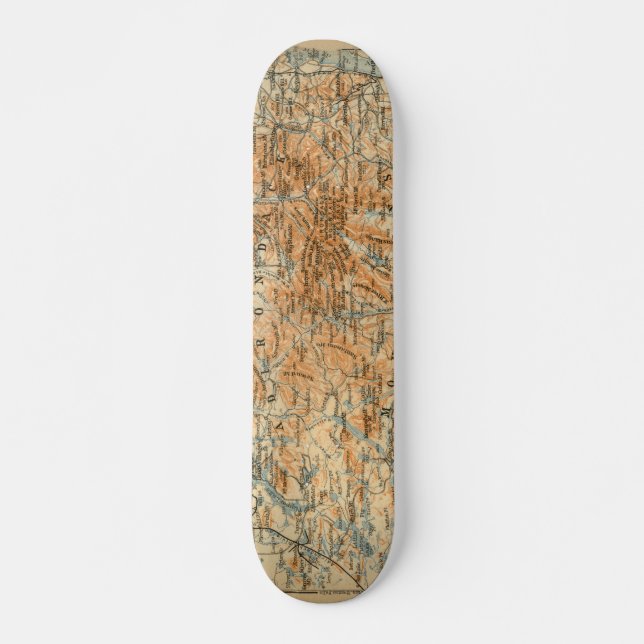 Adirondacks-Karte 1909 von die Reise-dem Führer de Skateboard (Vorne)