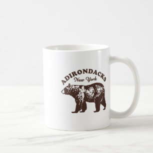 Adirondacks Ny Bär Retro Vintage Stil Wandern Mou Kaffeetasse