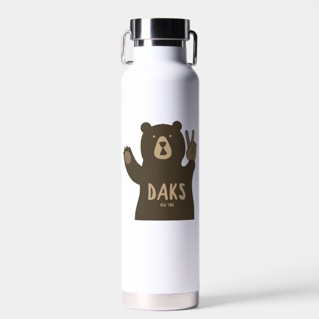 Adirondacks Peace Bären Trinkflasche (Vorne)