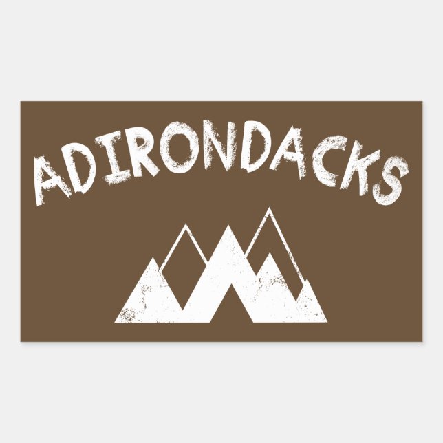 Adirondacks Rechteckiger Aufkleber (Vorderseite)