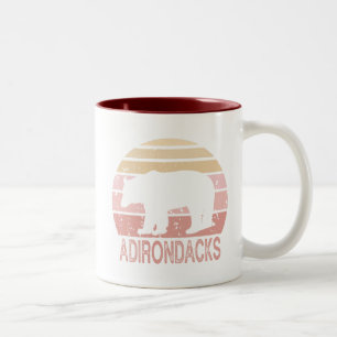 Adirondacks Retro Bär Zweifarbige Tasse