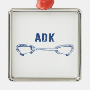 Adirondacks Rock Climbing Quickdrag Ornament Aus Metall