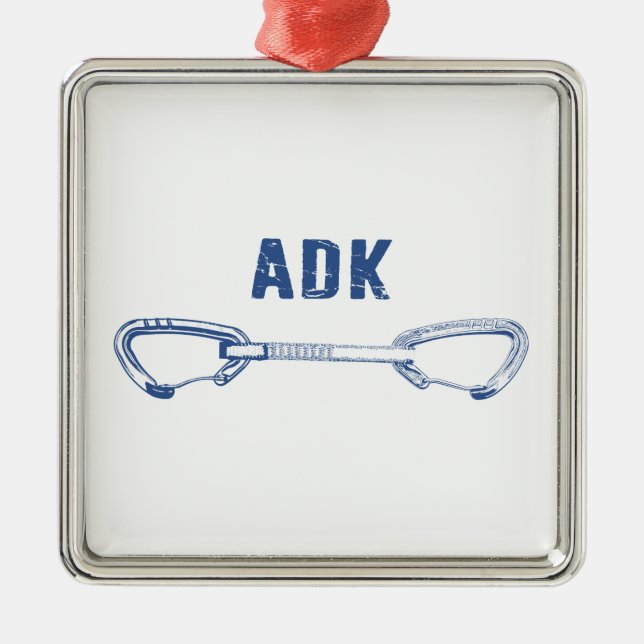 Adirondacks Rock Climbing Quickdrag Ornament Aus Metall (Vorne)