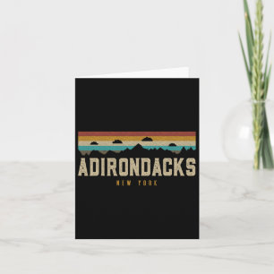 Adirondacks Vintag Mountain Wandern Camping New Y Karte