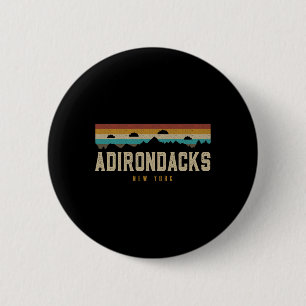 Adirondacks Vintage Berge Wandern Camping New Y Button