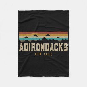 Adirondacks Vintage Berge Wandern Camping New Y Fleecedecke