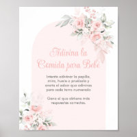 Adivina la comida para Bebé Baby Shower Girl