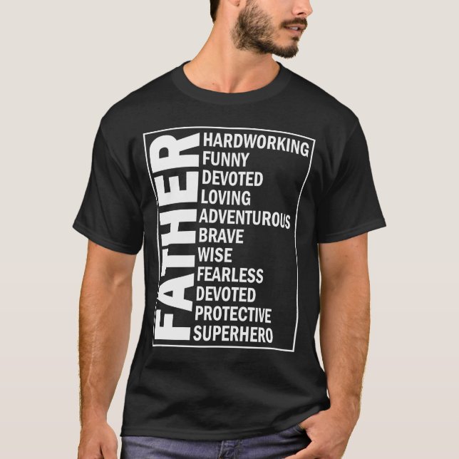 Adjektiv Vatertag Cooler Vater Definition T-Shirt (Vorderseite)
