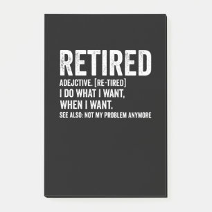 Adjektive Definition nicht mein Problem Anymbol Post-it Klebezettel