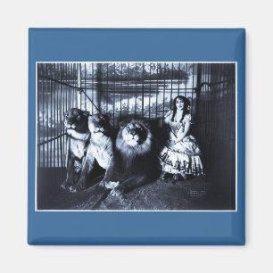 Adjie und die Löwen 1899 Magnet