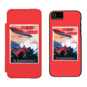 Adjudant Vincenot WWI Luftschiff-förderndes Plaka Incipio Watson™ iPhone 5 Geldbörsen Hülle