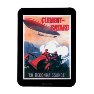 Adjudant Vincenot WWI Luftschiff-förderndes Plakat Magnet