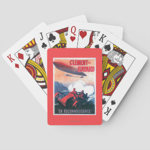 Adjudant Vincenot WWI Luftschiff-förderndes Plakat Spielkarten