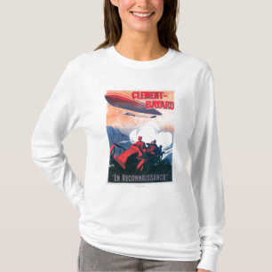 Adjudant Vincenot WWI Luftschiff-förderndes Plakat T-Shirt