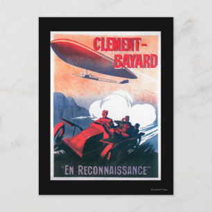 Adjudant Vincenot WWI Luftschiff Werbeplakat Postkarte
