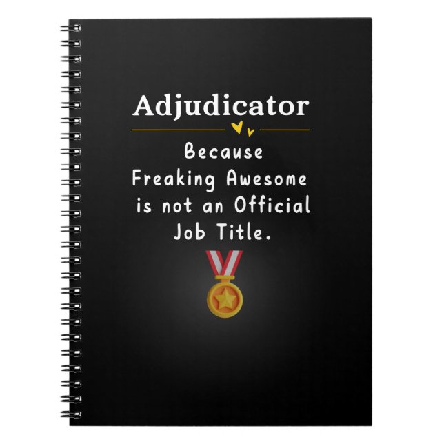 Adjudikator Notizblock (Vorderseite)