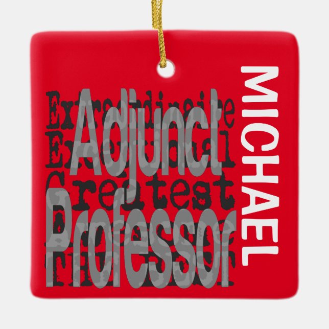 Adjuncto Professor Extraordinaire CUSTOM Keramikornament (Vorderseite)
