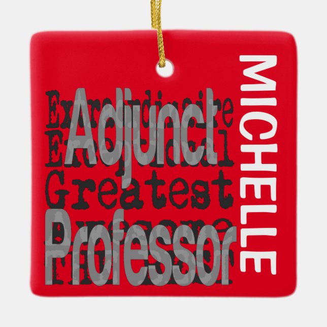 Adjuncto Professor Extraordinaire CUSTOM Keramikornament (Vorderseite)