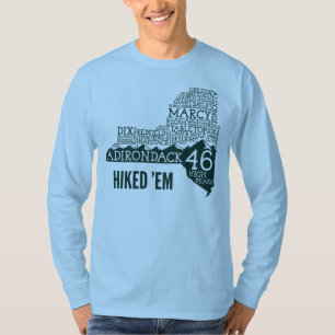 ADK46 Hiked Long Sleeve T - Shirt (grünes Logo)