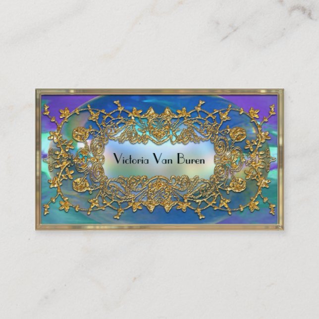 Adlamchelle Wacholderbusch-elegantes berufliches Visitenkarte (Vorderseite)