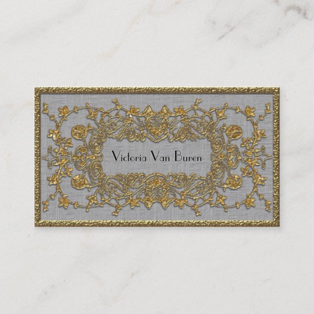 Adlamchelle Winter-elegantes berufliches Visitenkarte (Vorderseite)