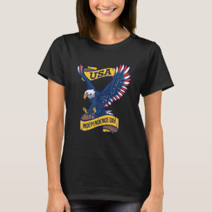 Adle American Flag Wings 4. Juli Männer Frauen Mer T-Shirt