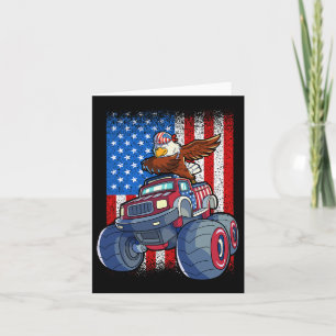 Adle Monster Truck 4. Juli Jungen amerikanische Fl Karte