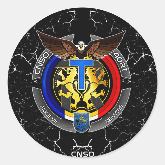 ADLER7 RUNDER AUFKLEBER (Vorderseite)