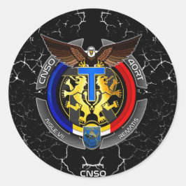 ADLER7 RUNDER AUFKLEBER