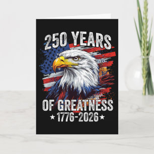 Adler 250 Jahre Amerikanisch 1776 2026 250.  Gebur Karte