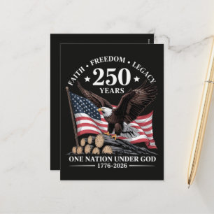 Adler 250. Jubiläum USA Feiertagspostkarte