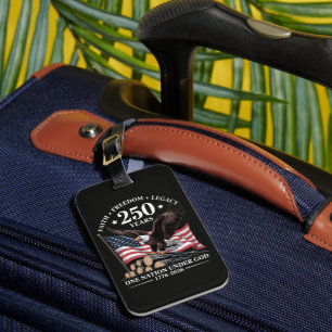 Adler 250. Jubiläum USA Gepäckanhänger