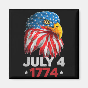 Adler 4. Juli USA Amerikanische Flagge Unabhängigk Magnet