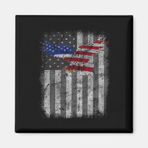 Adler 4. Juli USA-Flagge Patriotischer Amerikanisc Magnet