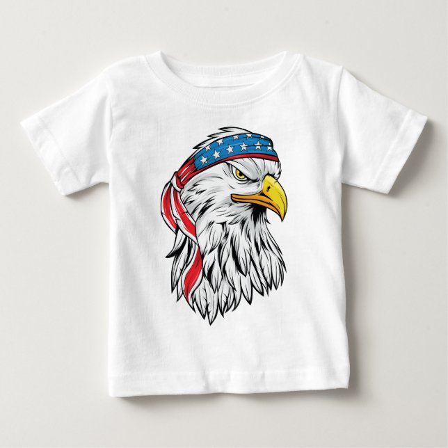 Adler am 4. Juli Baby T-shirt (Vorderseite)