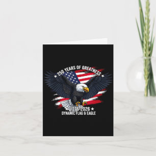 Adler amerikanisch 1776 250. USA-Geburtstag Karte