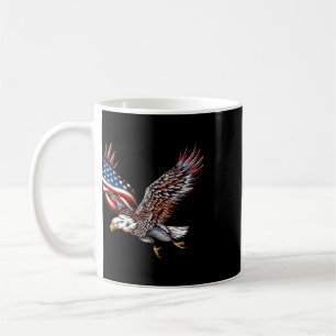 Adler Amerikanische Flagge 4. Juli Adler Geschenke Kaffeetasse