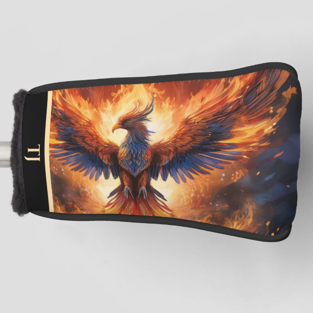 Adler auf dem Fire Putter Golf Head Cover Headcover (Vorderseite)