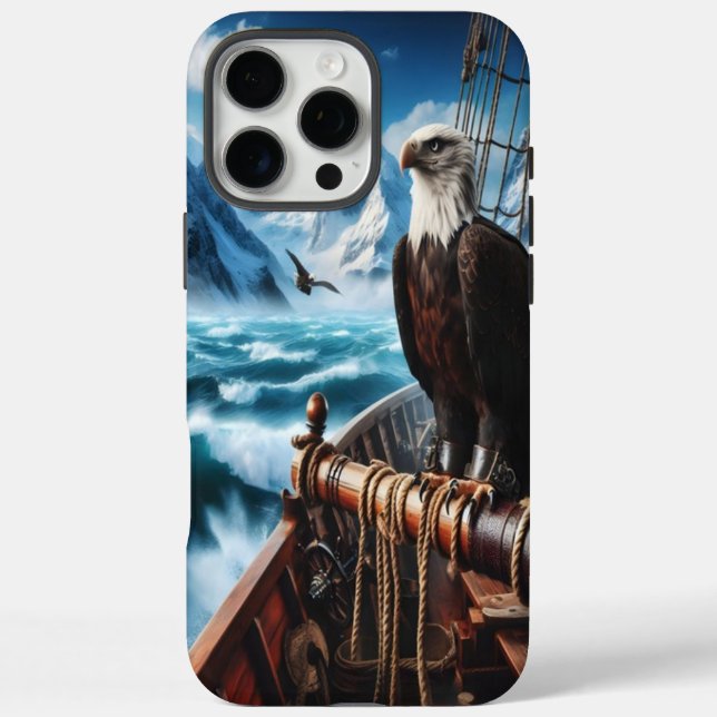 Adler auf einem Schiff in der Arktis Case-Mate iPhone Hülle (Rückseite)