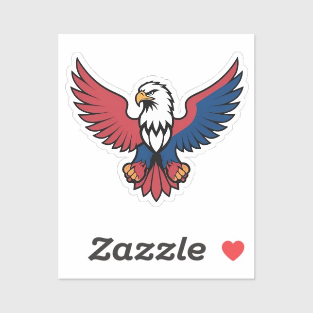 Adler Aufkleber  Weißkopfseeadler Aufkleber  Ameri (Blatt)