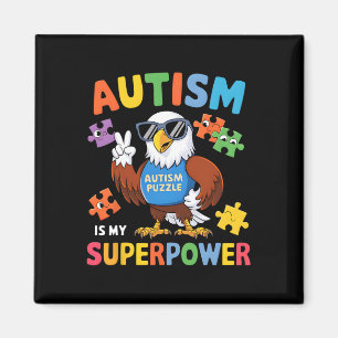 Adler Autismus Ist Meine Superkraft Akzeptiere Unt Magnet