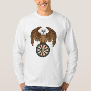 Adler bei Darts mit Dartboard T-Shirt